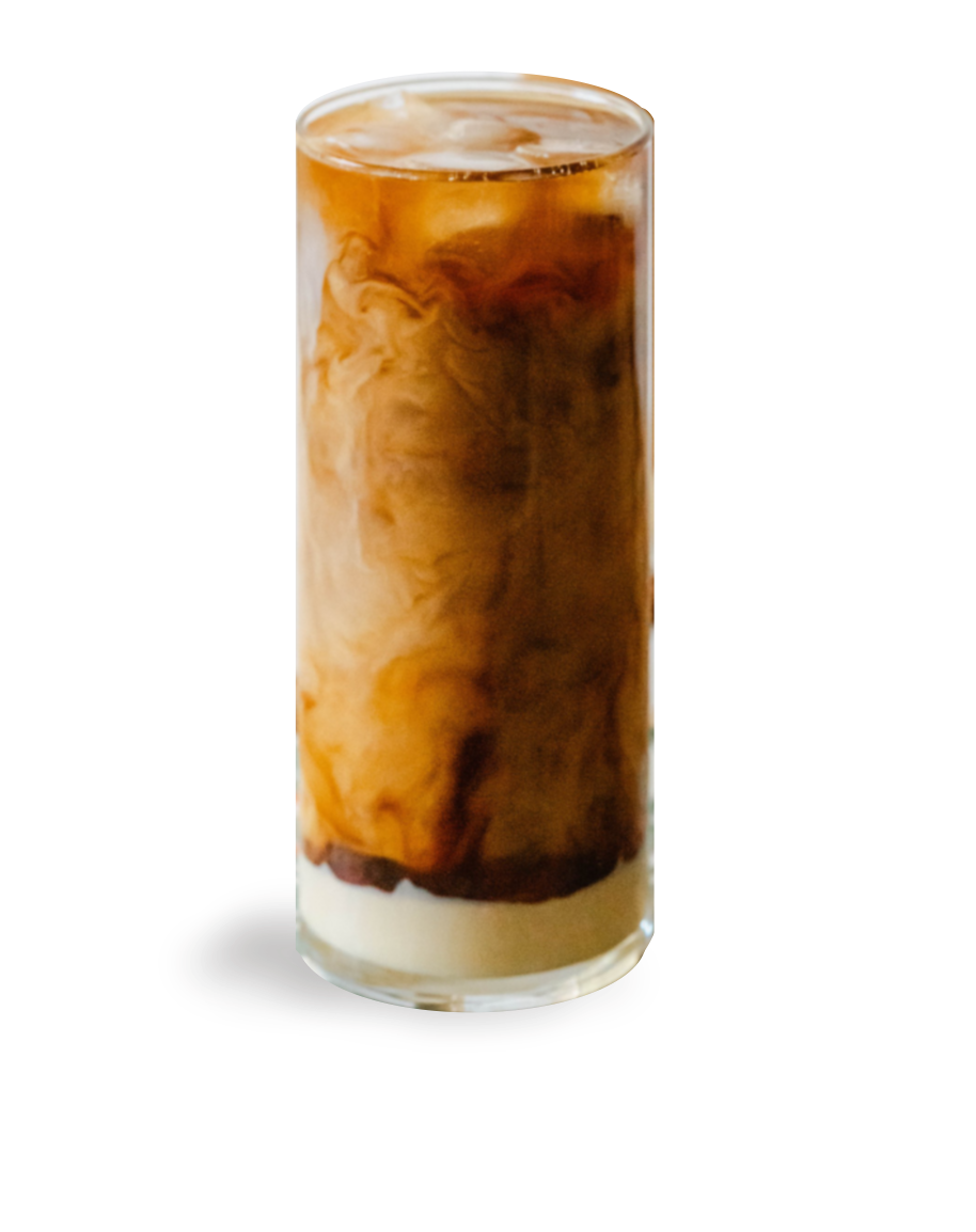 Matcha Latte in a glass cup